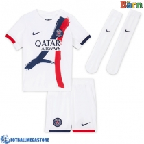 Fotballdrakt Barn Paris Saint-Germain Khvicha Kvaratskhelia #7 Bortedraktsett 2025-26 Kortermet (+ Korte bukser)